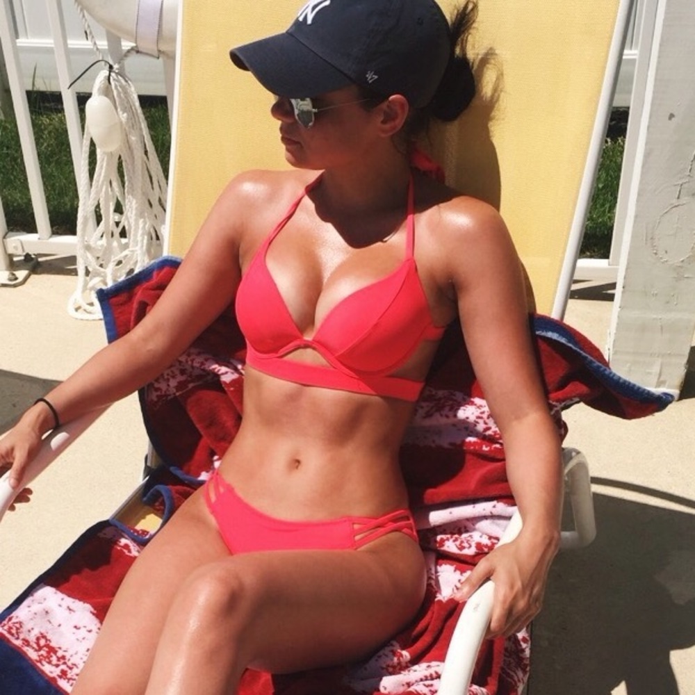 Victoria Secret Red Bikini Push Up Top